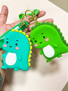 Chaveiro porta moedas Dino