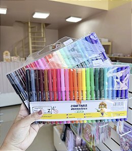 Canetinha hidrográfica 24 cores / BRW