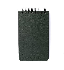 Bloco Jornalista Wire-o Verde Oliva Pautado