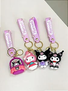 Chaveiro Turma da Hello Kitty Emborrachado