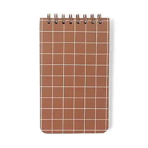 Bloco Jornalista Wire-o Mocha Pistache Pautado