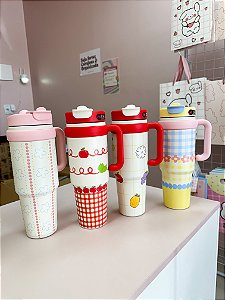 Copo térmico retrô 1L | Sunny day