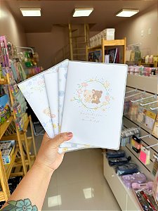 Caderno com capa protetora Ursinhos/ A5