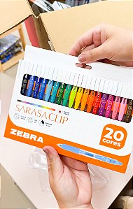 Caneta Gel Serasa Clip KIT C/20 - ZEBRA
