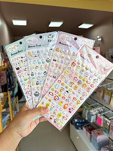 Cartela de Adesivos 3D Happy & Food