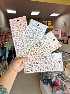 Cartela de Adesivos 3D Holiday