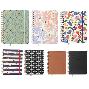 Agenda Wire-o 2026 Clássica Semanal Notas c/ Divisórias A5