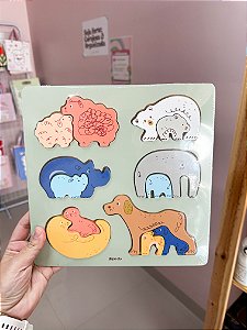 Brinquedo de madeira encaixadinhos / Mamãe