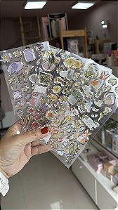 Cartela de Adesivos Cristal