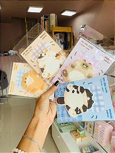 Bloco Adesivos Gato Fluffy