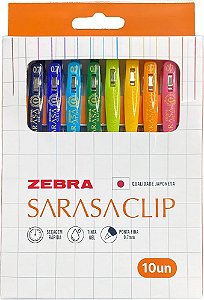 Caneta Gel Sarasa Clip KIT C/10
