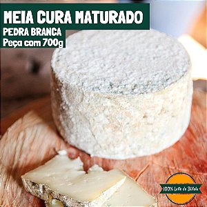 Queijo de Búfala | Meia Cura Maturado Pedra Branca 700g