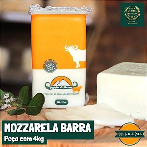 Queijo de Búfala | Mozzarela Barra 4kg