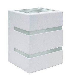 ARANDELA ALUM 1XG9 2 ALETA 2 FACHOS BRANCO BLUMENAU