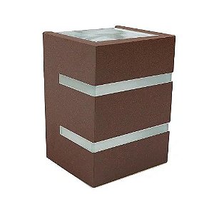 ARANDELA FLIP 3 ALETAS 2 FACHOS 1XG9 MARRON GOLD BLUMENAU