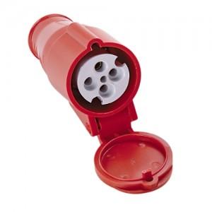 ACOPLAMENTO NOVO 3P+T 16A 380/440V~ 6H VM IP44 HJ