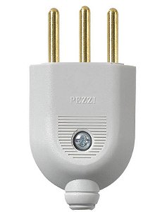 PLUGUE 2P+T 10A 250V BR PEZZI