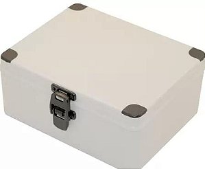 QUADRO MULTIPLAST 250X200X100 OP/DF C/ DOBRADICA E FECHADURA SCHUHMACHER