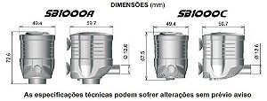 Bomba Submersa Sarlo Better 1000A 400 A 1000l/h 220V