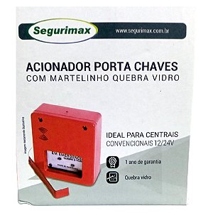 Acionador De Alarme Porta Chaves C/ Martelinho