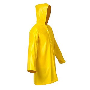 Capa de chuva de PVC Forrada Amarela - Tamanho G