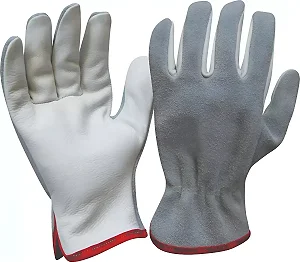 Luva Mista Raspa e Vaqueta Modelo Petroleira Plastcor - Ca 35693