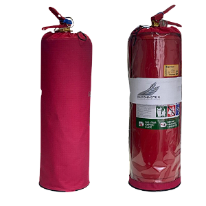 Capa para Extintores com visor transparente (Agua 10L, CO² 6kg e ABC 6kg e Pó BC 6Kg)