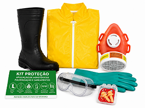 Kit Proteção aplicação de Agrotóxicos, Pulverização e Saneamento