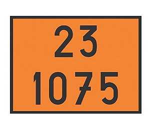 Placa de Risco Sinalização para Caminhão – Numerologia 23. 1075