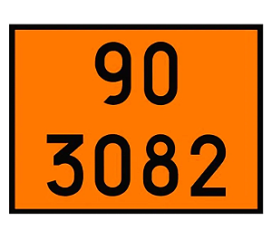 Placa de Risco Sinalização para Caminhão – Numerologia 90.3082