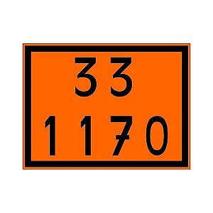 Placa de Risco Sinalização para Caminhão – Numerologia 33 1170