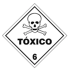 Placa Simbologia de Risco Gás Tóxico | RIOPLACAS