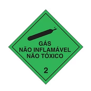 Placa de Risco Sinalização para Caminhão Simbologia – Gás Não Inflamável não Tóxico