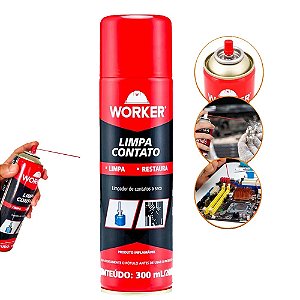 Limpa contato Worker Spray 300 mL/200g