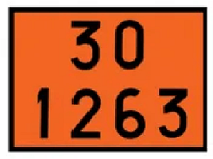 Placa de Risco Sinalização para Caminhão – Numerologia 30 1263
