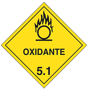 Placa de Risco Sinalização para Caminhão – Oxidante 5.1