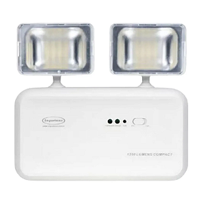 Luz de Emergência LED Autônoma 1200 Lúmens 2 Faróis