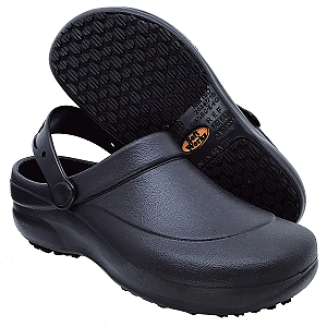 Sapato de Segurança Babuche Antiderrapante Preto BB60 - Preto