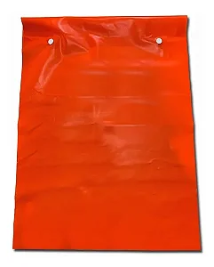 Bandeirola de Sinalização Laranja reforçada para escada 30cm x 35cm