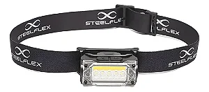 Lanterna de Cabeça Steelflex Steellight 1228 Led 400 Lúmens -Bateria 3 Horas STF-CPTA44618