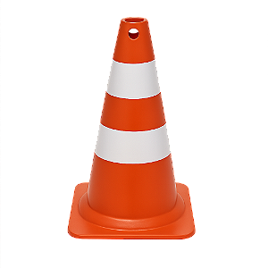 Cone Rigido De Sinalização Laranja 50Cm Plastcor - Plt