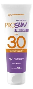 Protetor solar Pro Sun com repelente 30 FPS cosmoderma - 120 GR