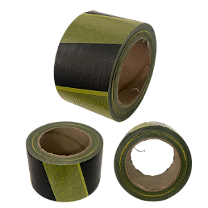 Fita De Sinalização Zebrada 200 Mts - Preto/Amarelo