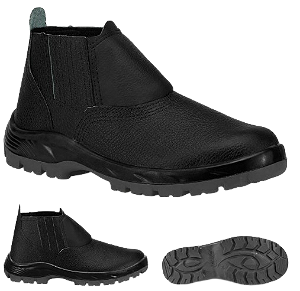 Bota Bico De Pvc Bidensidade De Couro Crival CA 30257