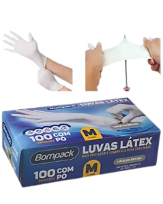 Luva Latex Natural Industrial C/ Pó CA 38661 / 47470