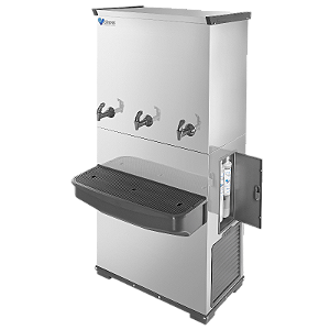 Bebedouro Industrial 100L RESIST em Inox com 3 Torneiras (1 natural) Bônus 2 Filtros