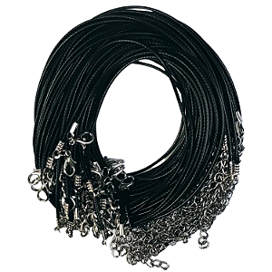 100pçs Cordão Preto Para Colar Montagem de Bijuteria Corrente
