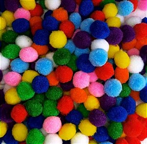 Pompom 20mm Colorido P Artesanato E Laços Festa Junina 2° linha
