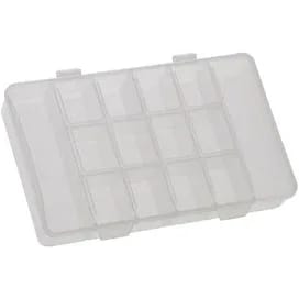 Organizador M Retangular 14 Divisórias Com Tampa 14x23x3,5