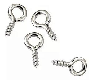 100 Mini Pitão P Artesanatos Chaveiros Em Resina Prata 5x10mm